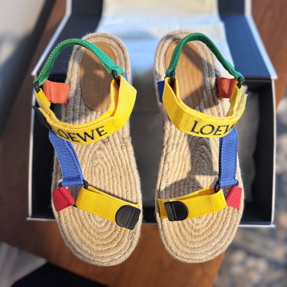 NWT Loewe x Paula's Ibiza Strappy Espadrille Sandal 41 Mens | Designer | Chunky - Picture 2 of 15
